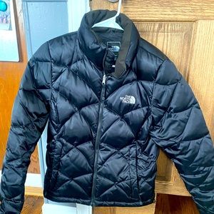 The North Face, black puff winter coat, size small